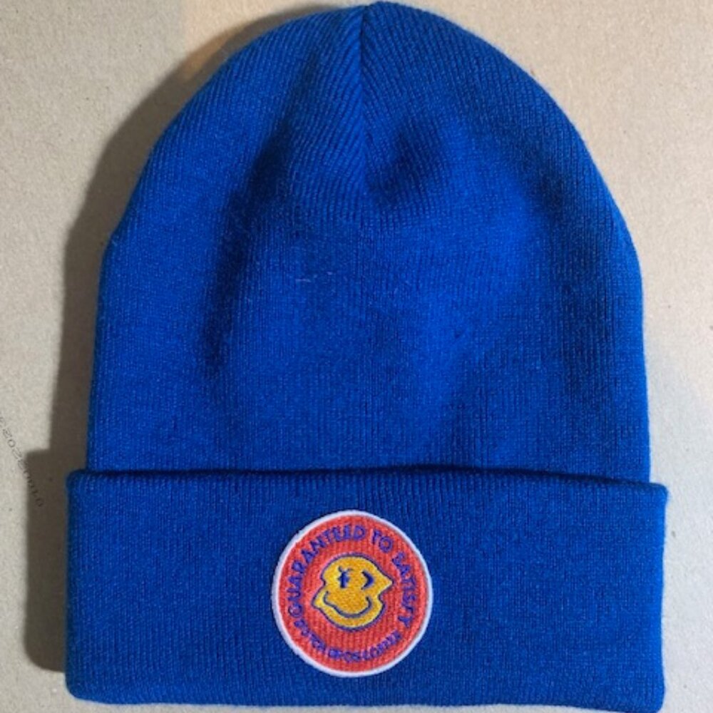 Dutch Bros Coffee “Guaranteed To Satisfy” Blue Beanie Hat Adult
